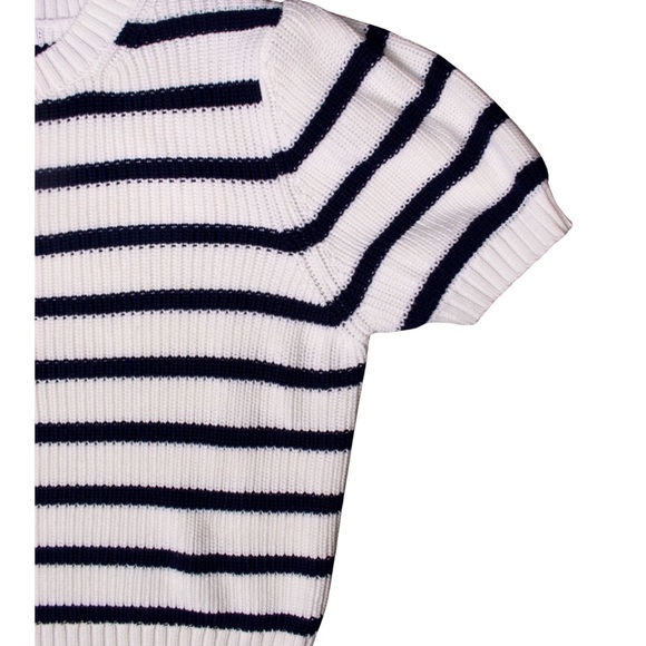 Vigoss Striped Short Sleeve Knit Sweater – Women’s Large - Picture 9 of 15